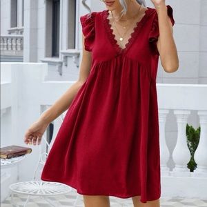 Burgundy woman’s sundress